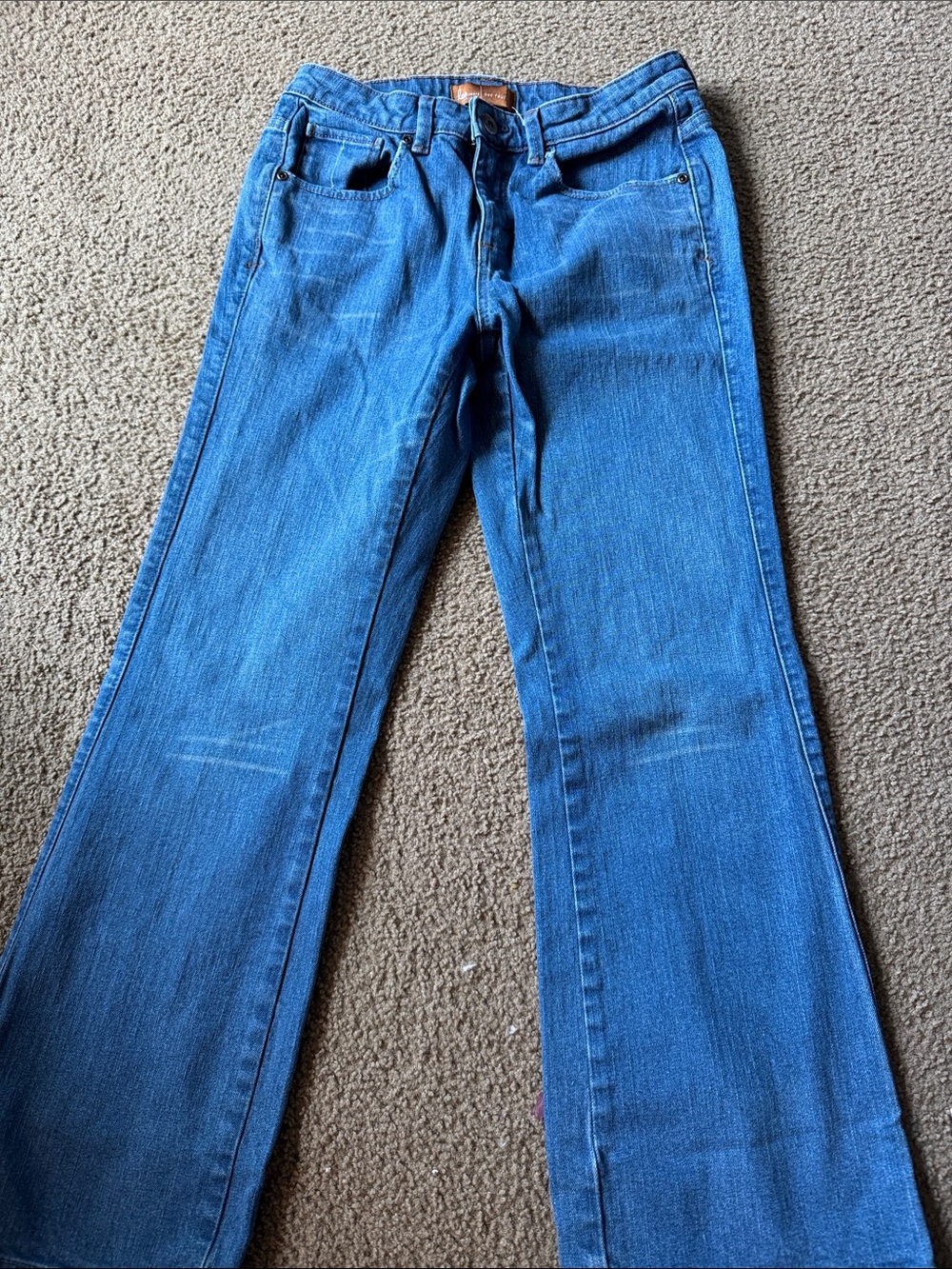 Lee Women’s Medium Blue Flare Jeans Size 7/8 short